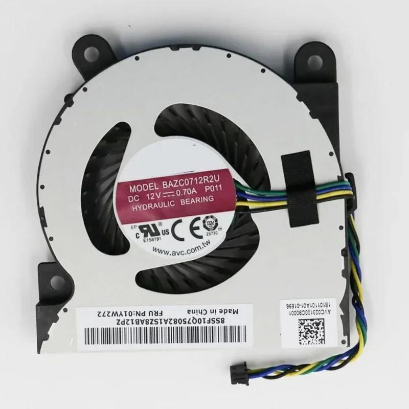 NEW for Lenovo IdeaCentre 510S-23ISU 520S-23IKU CPU Thermal Cooling Fan 01EF166 BAZC0712R2U