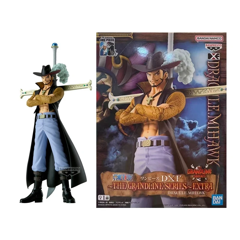 Bandai Banpresto Piece Dxf The Grandline Series Sabo Dracule Mihawk Pvc Action Figure Model Anime Original Doll Desktop Ornament