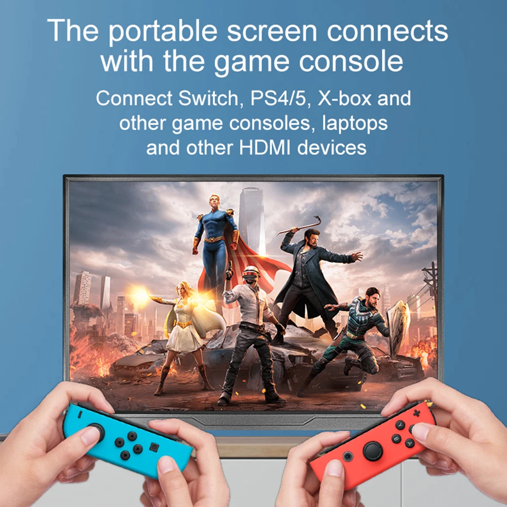 15.6inch Portable Monitor IPS FHD 1080P 144HZ USB-C Game Screen For PC Laptop Mac Phone Xbox PS4/5 Switch Extension Display - Image 4