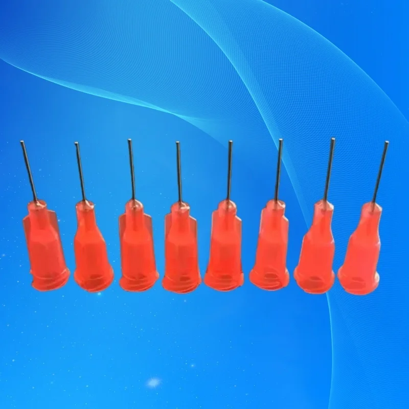 

Бесплатная доставка, 100 шт., 25 г, прецизионный наконечник иглы из нержавеющей стали, 0,5 дюйма, наконечники иглы для дозирования клея 1/2 дюйма