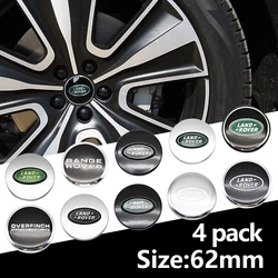 62MM 4PCS Original Car Wheel Center Cover Hub Cap Badge Auto Tire Hub Decoration Accessories For Landrover Discovery Range Rover