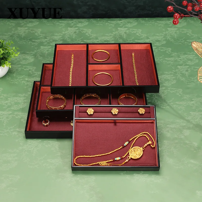 Jewelry display tray, high-end baked paint jewelry grid tray, cultural toys bracelet, viewing tray