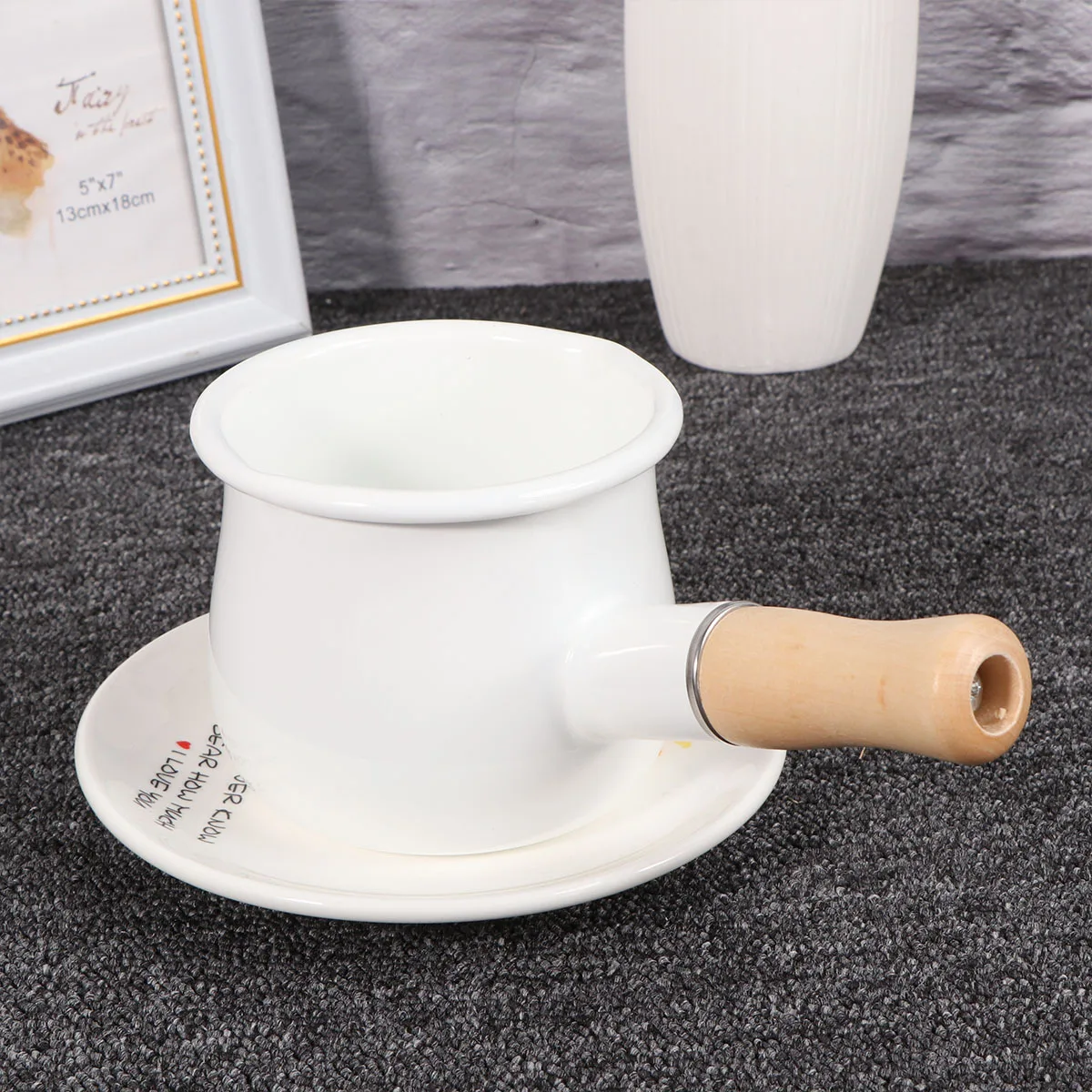 

Enamel Milk Pot Small Mini Saucepan For Baby Food Noodle Porridge Butter Coffee Warmer Kitchen Cooking Pot Stove Induction