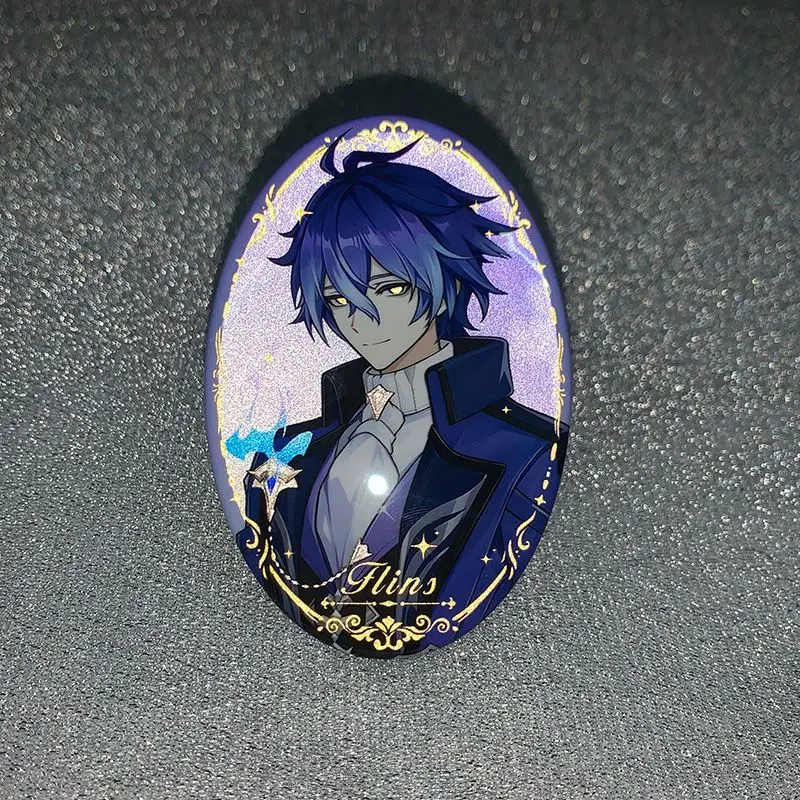 ゲーム原神アルレッキーノ・タルターリア・フリン・コロンビナ・スカーキ・ワンダラー・バラードコスプレブローチバッジラペルピンアクセサリー小道具