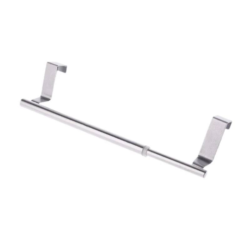 

Stainless Steel Towel Bar Expandable Over Door Cabinet Cupboard Shelf for Indoor Outdoor Garden Yard