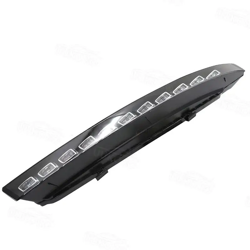 For Audi Sport version Q7 2010-2015 No Dynamic turn 11 Lamp Beads Daytime Running Lights Front Bumper LED DRL Turn Signal Light