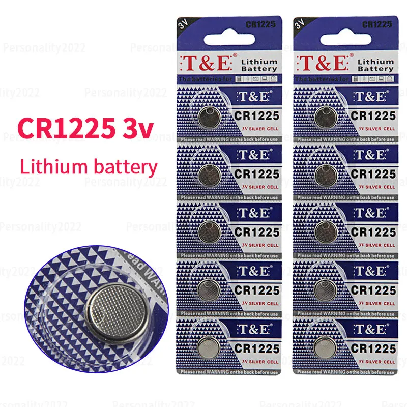 

5-50PCS CR1225 3V Lithium Button Battery DL1225 ER1225GP BR1225 Coin Cell for Watch Thermometers Toy Car Key Timer Batteries