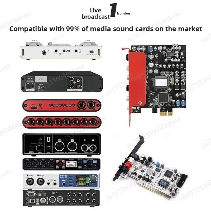Type-C Audio Adapter 24Bit 48kHz Stereo with Independent Volume Control for Recording Podcast Live Streaming