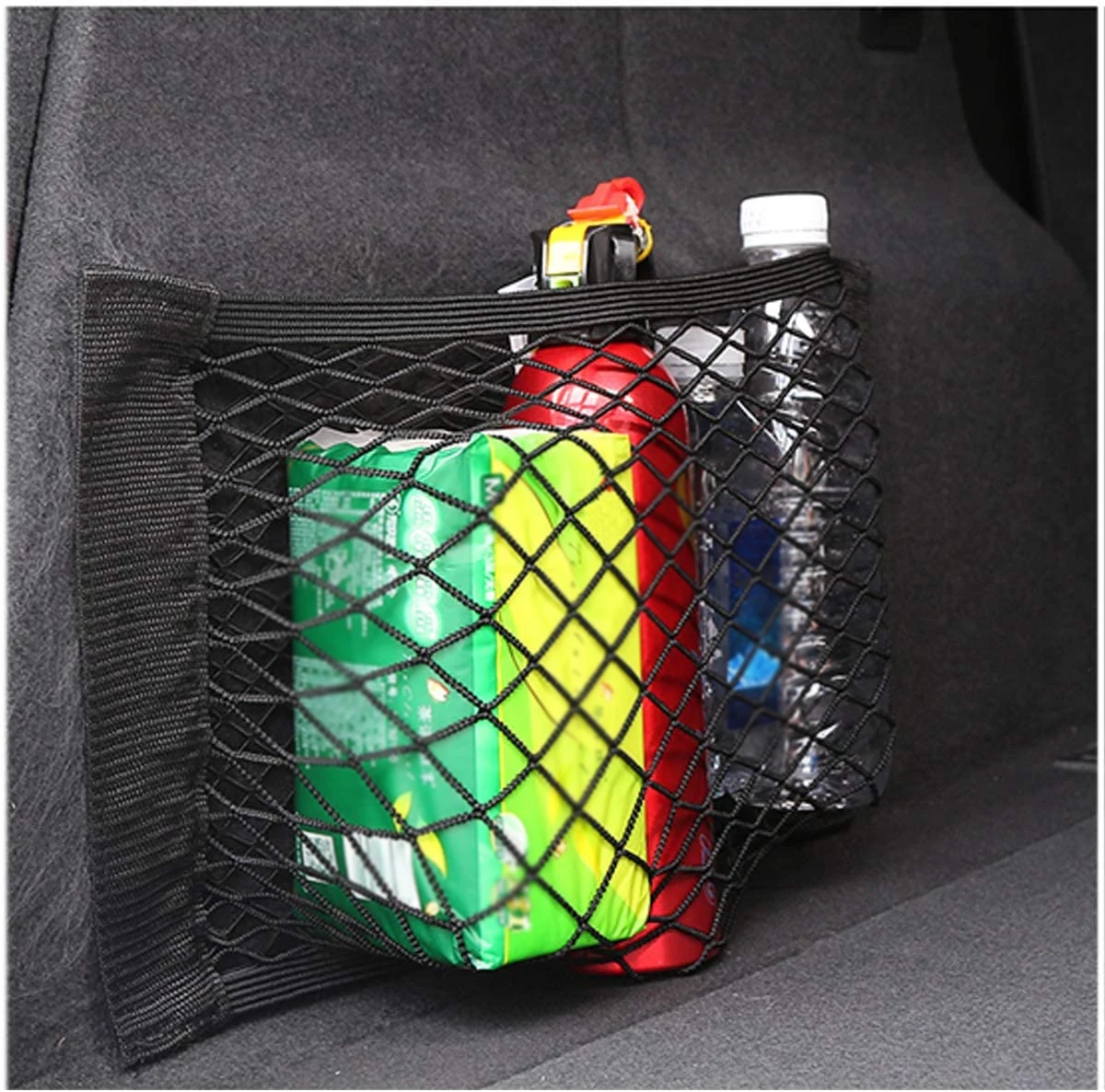 Car Boot Storage Nets Car Boot Mesh Bag Cark Trunk Storage Net Car Storage Pockets Closure Car Rear Back Seat Organizer Pockets