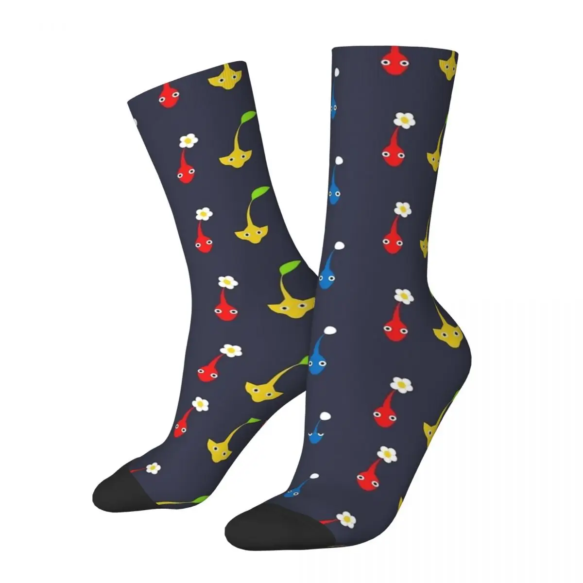 

Winter Warm Crazy Design Unisex Pikmin Characters Socks Breathable Middle Tube Socks