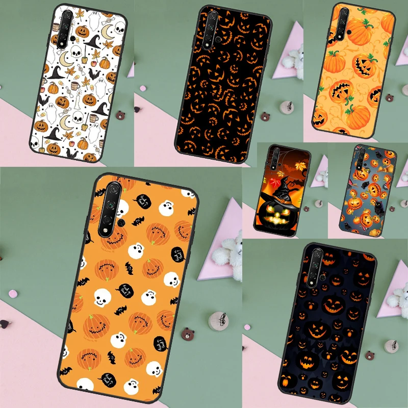 HALLOWEEN TRICK TREAT PUMPKIN Case For Huawei Nova Y70 Y90 Y60 Y61 5T 9 10 SE 3i 7i 8i P Smart P20 P30 P40 Lite P60 Pro