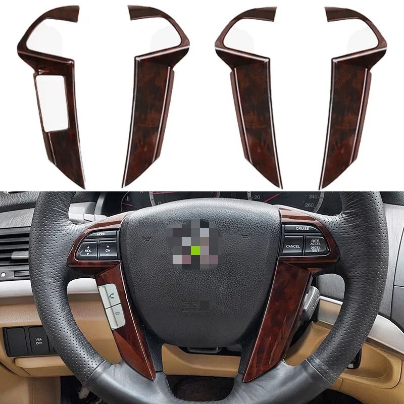 

For Honda Accord 8th 2008 2009 2010 2011 2012 2013 Car Steering Wheel Cover Panel Trim ABS Carbon Fiber Style Trims Stickers