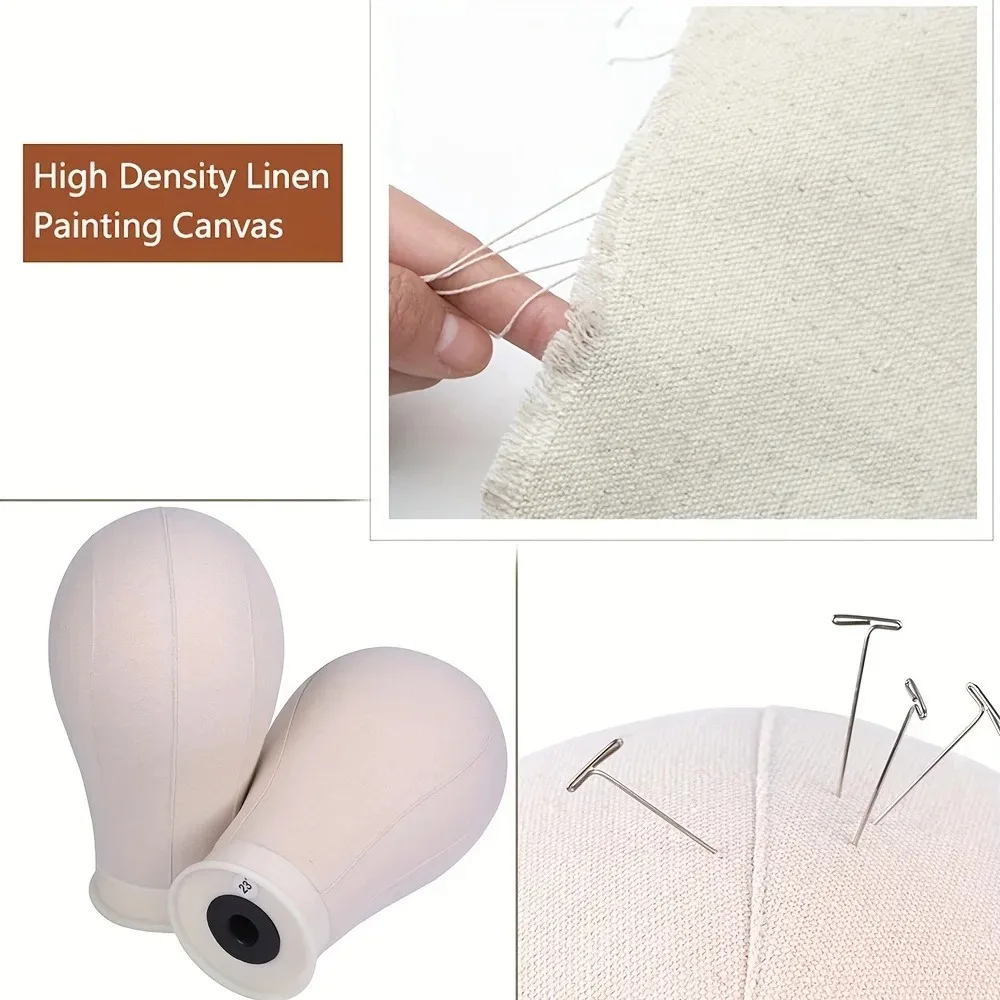 Canvas Perückenkopf Ständer Für Styling Und Perücken Herstellung_voghion.com
