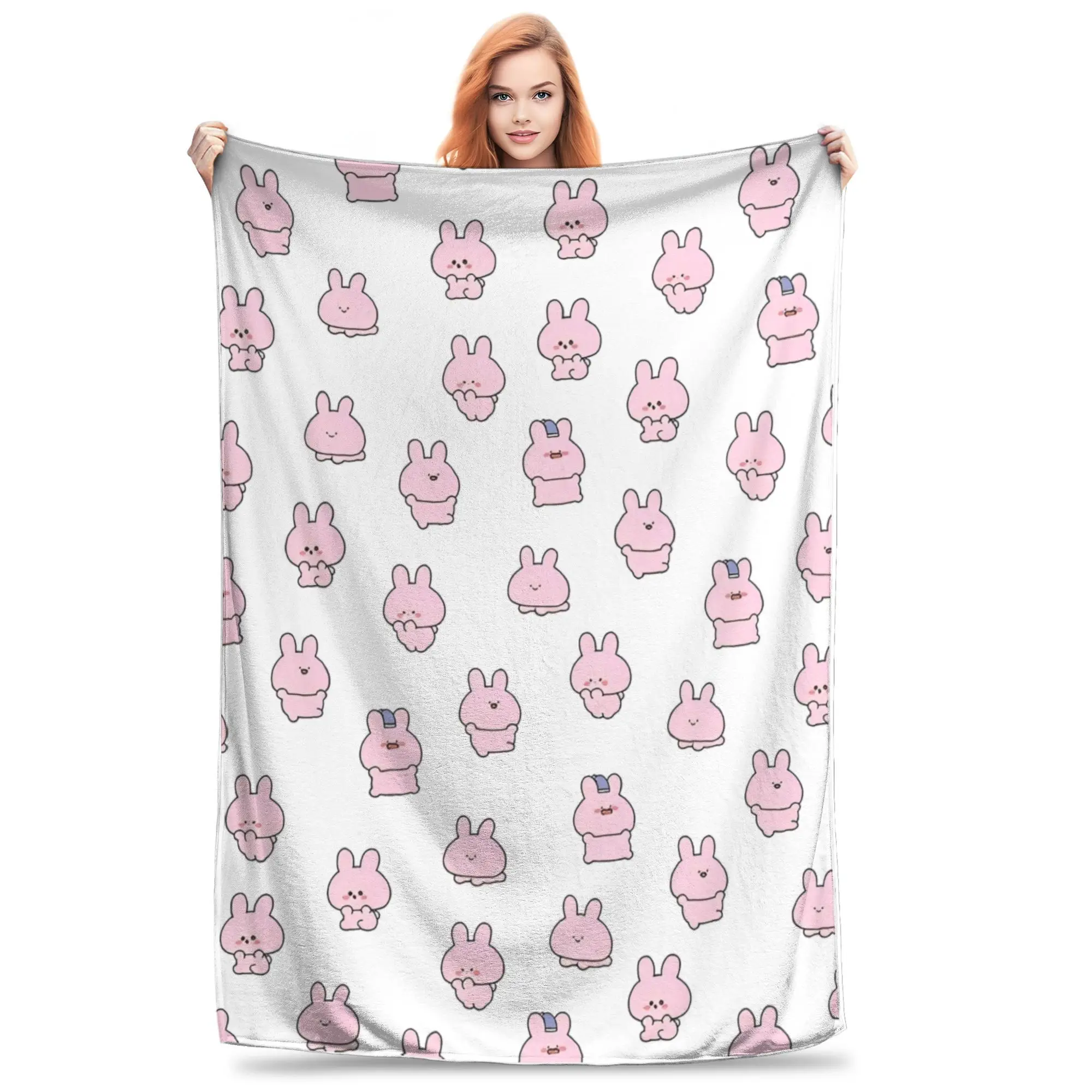 

Одеяла Asamimichaan Asleep, коралловый флис, плюшевое одеяло с кондиционером Asamimi, дышащее супер мягкое одеяло для кровати, дивана, одеяло