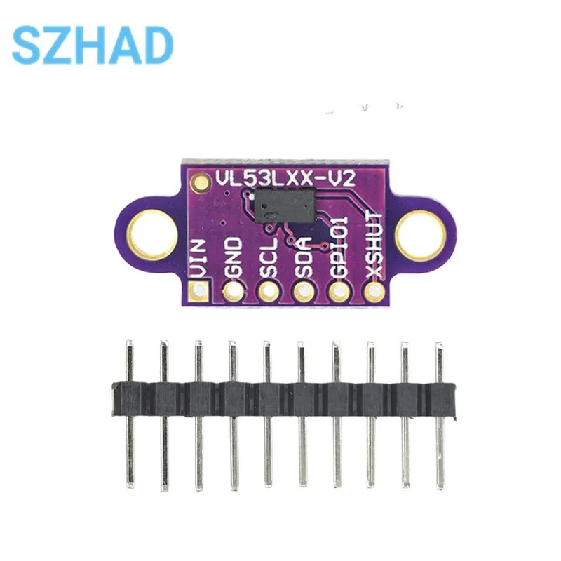 VL53L0X Time-of-Flight (ToF) Laser Ranging Sensor Breakout 940nm GY-VL53L0X V2 Laser Distance Module I2C IIC 3.3V/5V For Arduino