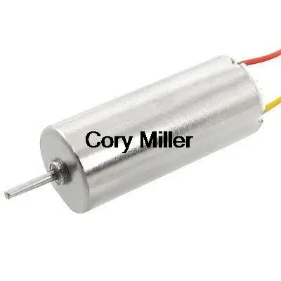 7mm x 16mm 2-Wire Magnetic Micro Coreless Motor 3VDC 60-70mA 20000-40000RPM