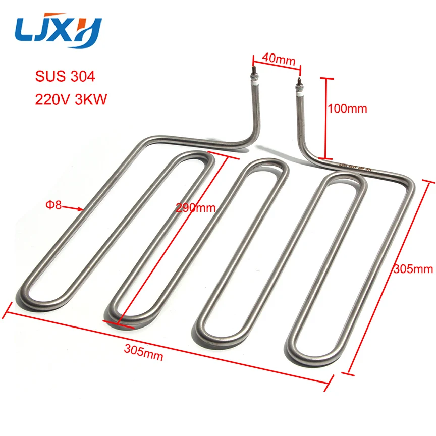 Ljxh 220v 3kw elektrisch u rohr heizrohr sus304 luftofen heizelement simfer ersatzteile