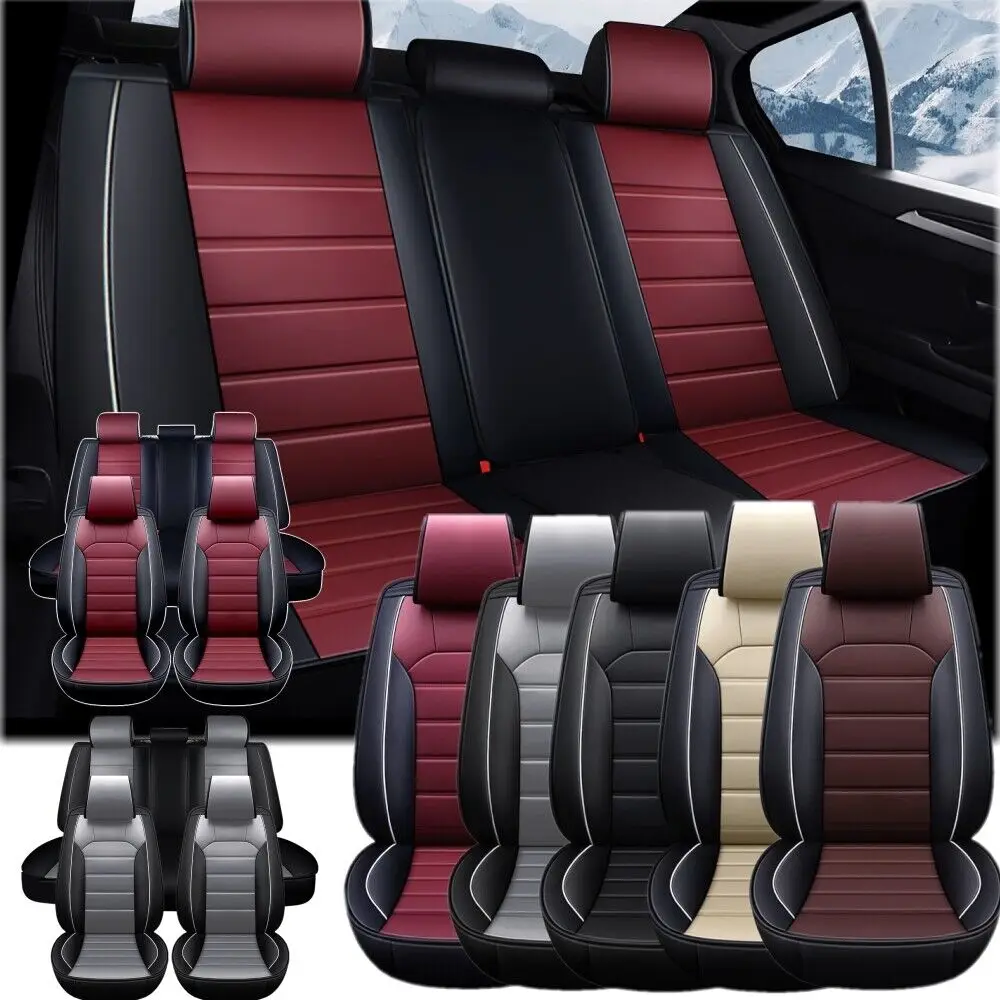 

For Nissan Altima Sentra Front Rear Protectors Luxury Leather Car Seat Covers