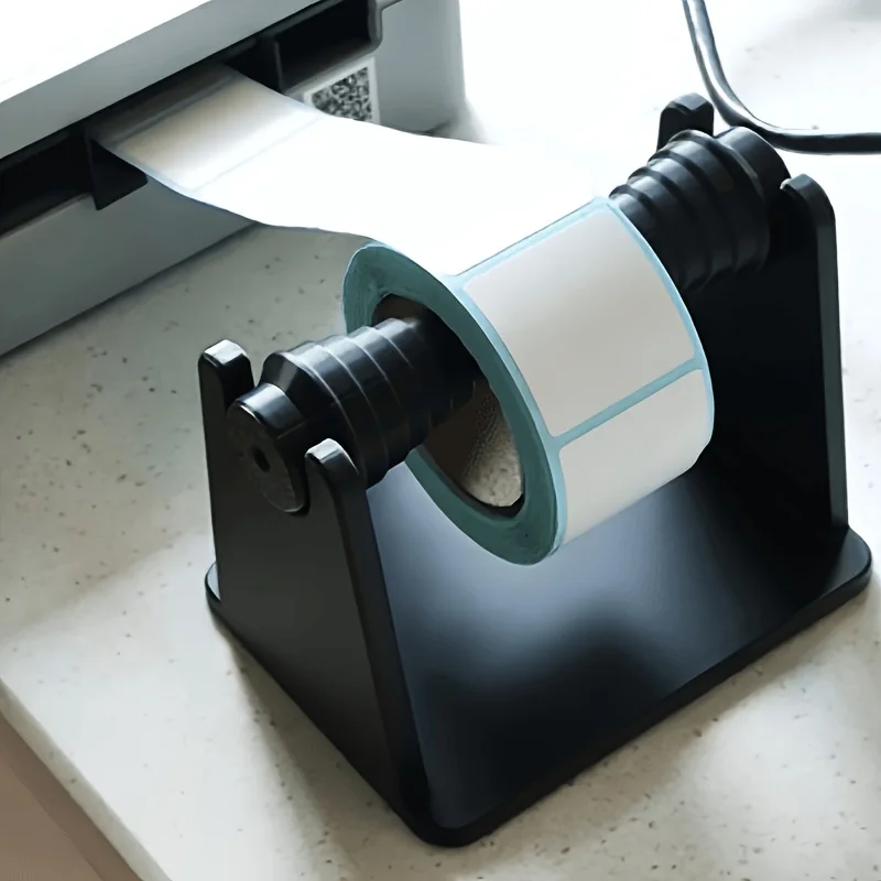 Adjustable Width Label Roll Holder, 3D Printed Multi-Size Paper Spool Stand, Universal Thermal Printer Bracket