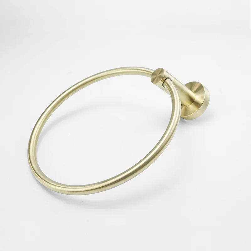 Gold Towel Rack Towel Bar Ring Brushed Gold Hardware Set Robe Coat Hook Toilet Tissue Paper Holder Bathroom Accessories Kit