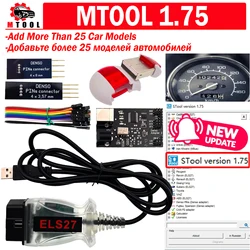 NEW V1.75 MTool Rollback Programmer KM Adjustment M-tool Mileage Correction Tool Add Over 25 Car Models For Toyota/ KIA/ Mazda..