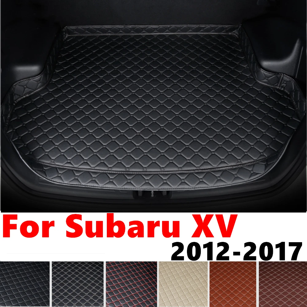 High Side Car trunk mat for SUBARU XV 2017 2016 2015-2012 Tail Boot Tray luggage Pad Cover Rear Cargo Liner Interior Accessories