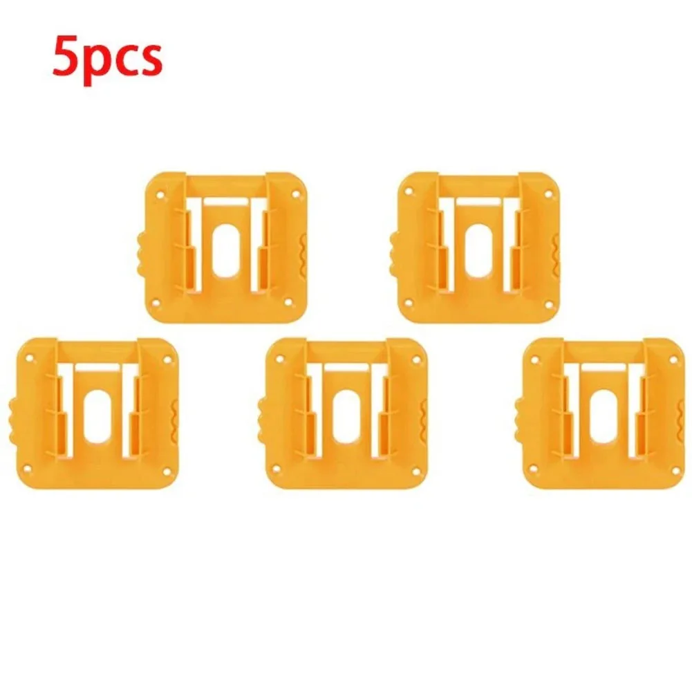 OIIRGO-5Pcs pour Dewalt 18V support de stockage de batterie support de batterie support mural support d'outil dispositifs de fixation
