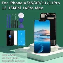 OLED LCD For iPhone X XS XR 11 Pro Max Display Touch Digitizer Assembly Screen Replacement For iPhone X XR XS MAX True Tone