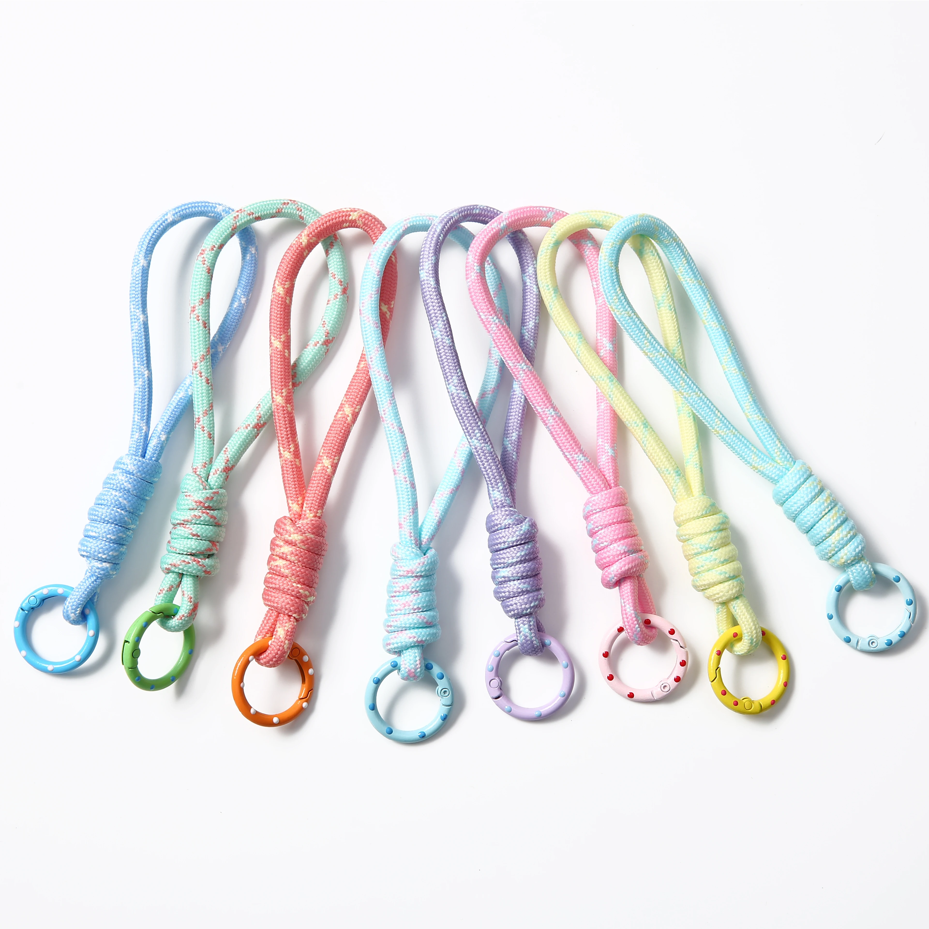 1/2/5/10/20 قطعة المفاتيح الإبداعية للهاتف المحمول الحبل مكافحة خسر عقدة حبل حزام حلقة رئيسية الرجال النساء Diy بها بنفسك مفتاح الملحقات #6
