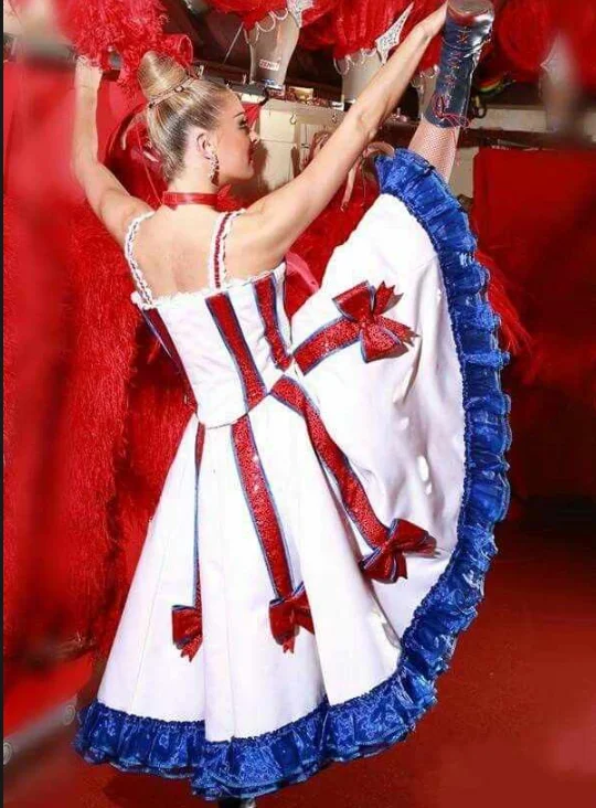 2025 New Headwear Cancan Stage Performance Opening Dance Clothes Outfits French Can Can Dance Costume Can-can Dresses image 2