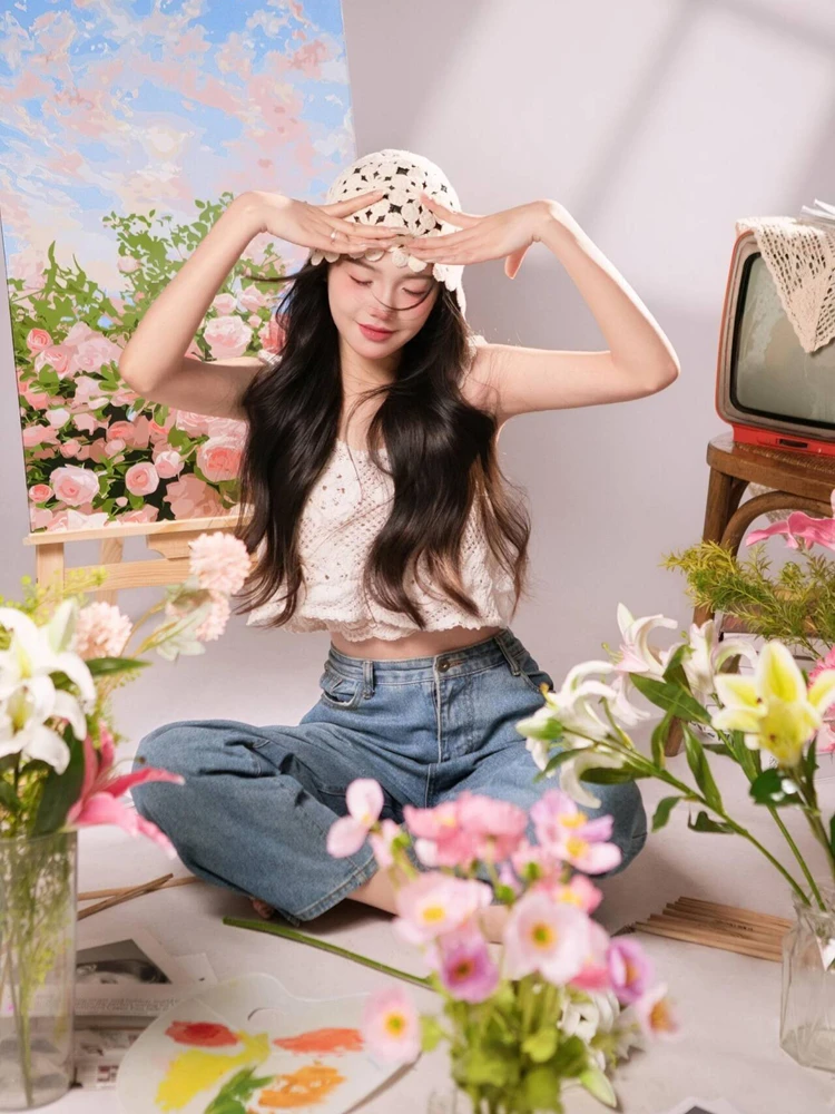 

2026 New Macaron Series Sweet Girl Cute Girl Artistic Photography Clothing Korean Style Studio Spring Day Macaron Series