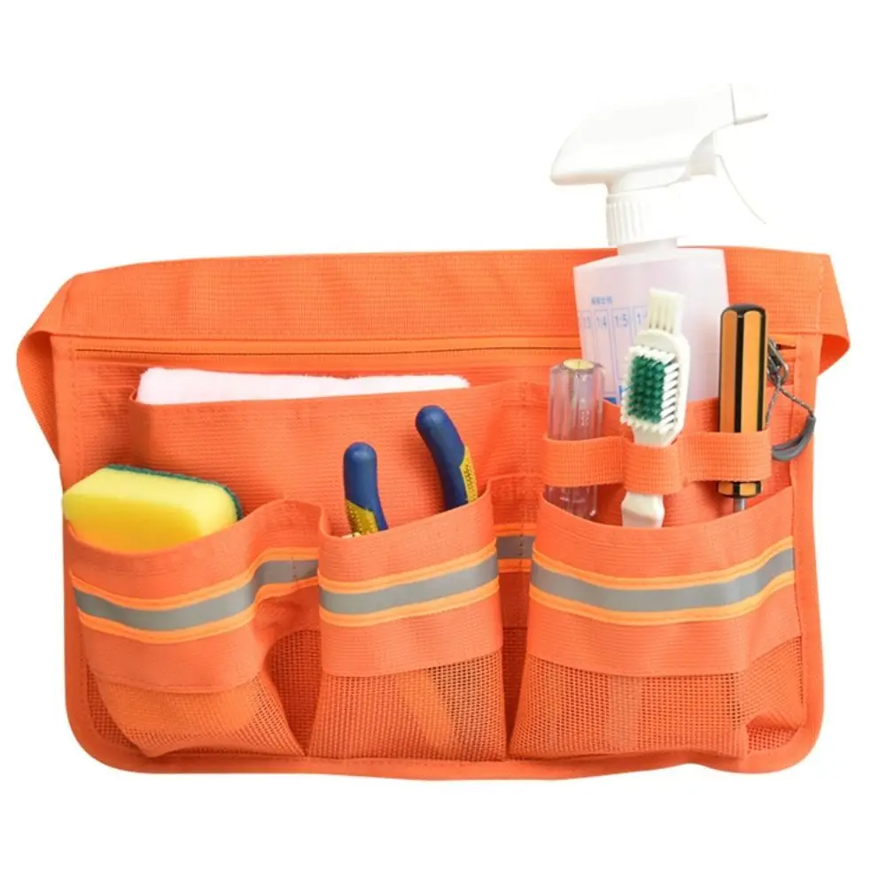 Durable Oxford Cloth Waist Belt Tool Bag Waterproof Pockets Storage Bag Cleaning Dining Chest Bag Waiter