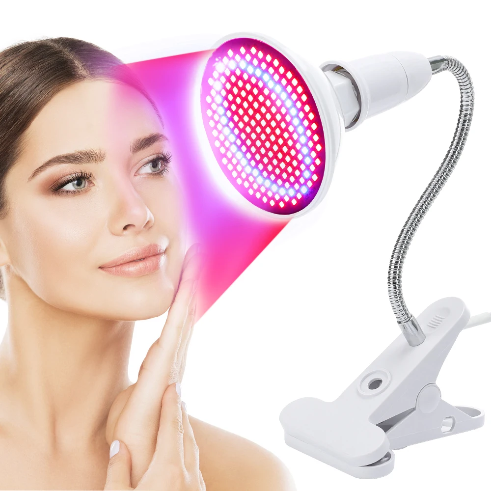 LED Red Light Photon Therapy Face Mask Beauty Instrument Facial SPA Acne Wrinkle Removal Skin Rejuvenation Anti Age Device