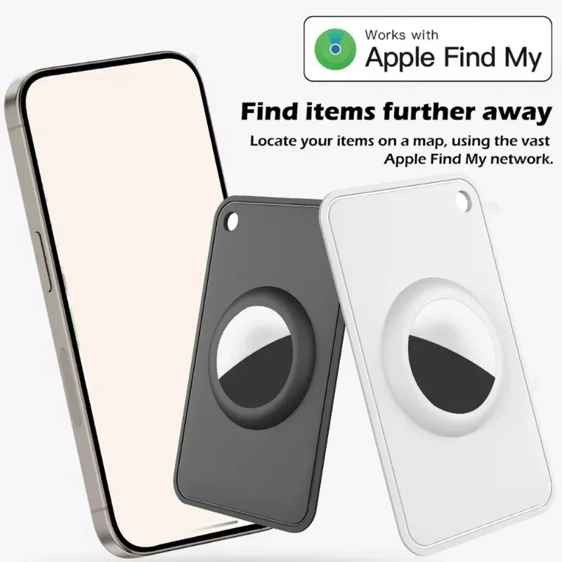 For Apple Airtag Air Tags Wallet Holder GPS Trackers Card Size Case Lightweight Ultra-thin Soft Locator Holders for Purse Keys