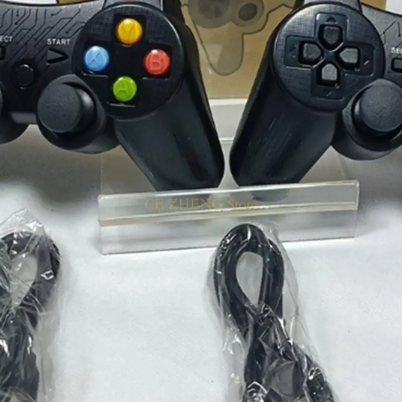 E56B 2 Pack High Repreenive 2.4g اللاسلكي وحدة تحكم قابلة للشحن مناسبة لجهاز الكمبيوتر المريح قبضة واهتزاز مزدوج