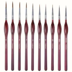 10/20Pcs Fine Detail Paint Brush Miniature Painting Brushes for Mini Paints Brush Set for Acrylic, Watercolor, Oil, Face, Nail