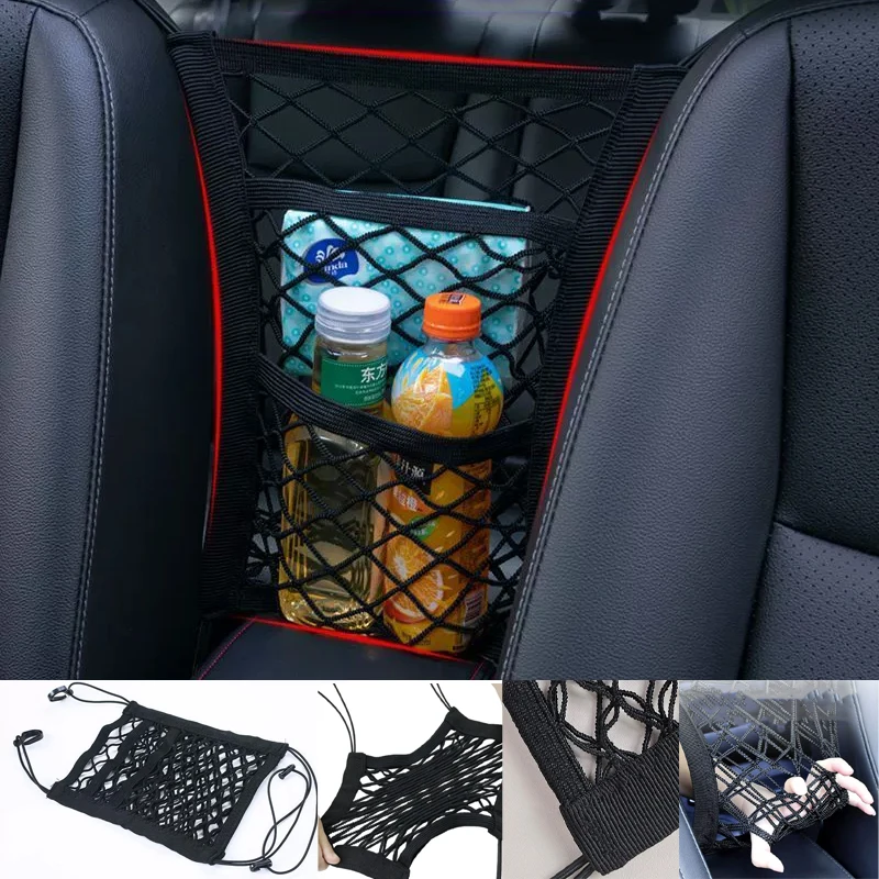 

1PC Portable Vehicle Protection Net Pet Vehicle Containment Net Car Pet Safety Containment Cover Black Car Interior Accessories
