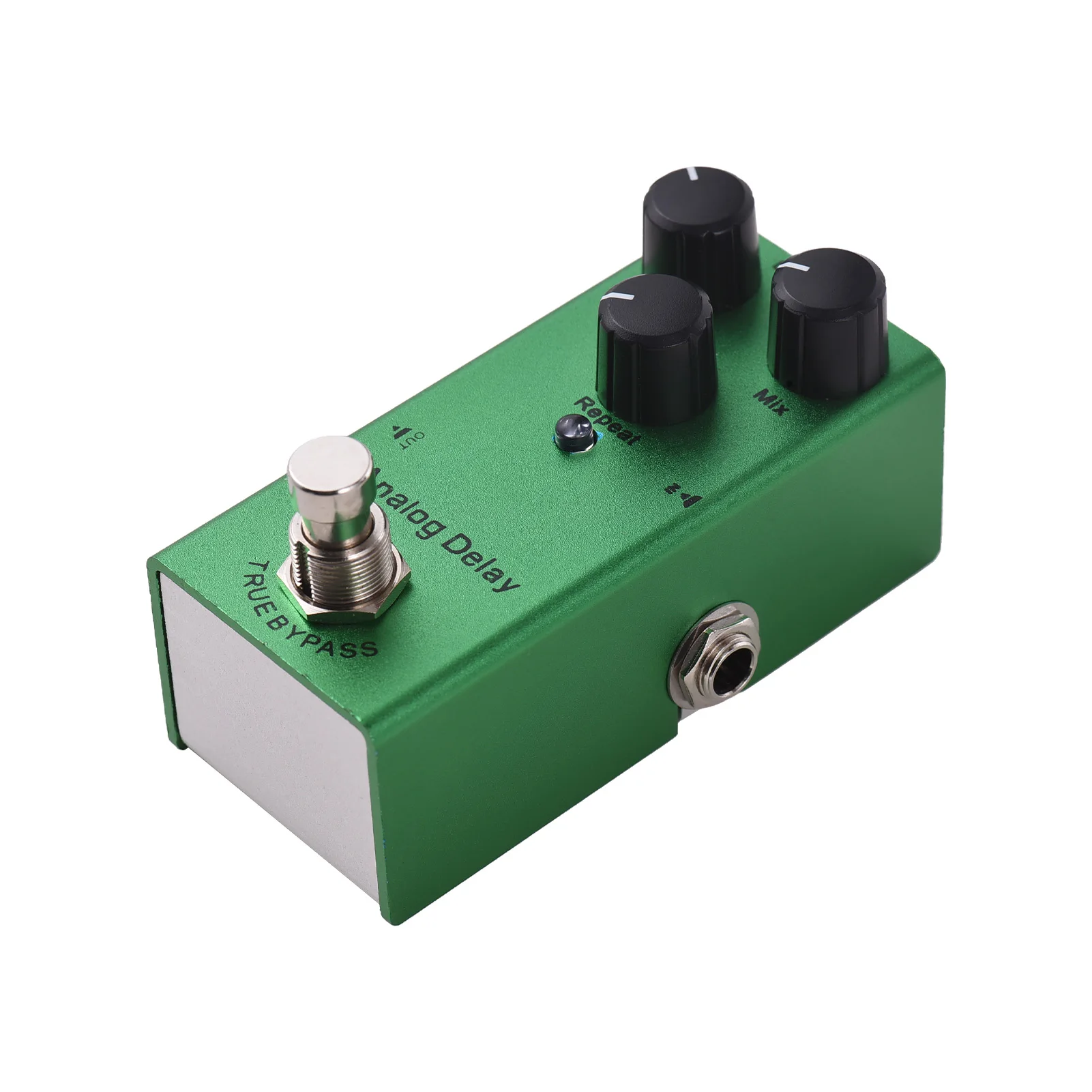 

Analog Delay Guitar Effects Pedal with Time/Mix/Repeat Controls Knob, DC 9V Power Supply, 6.35mm Input/Output Interface, True