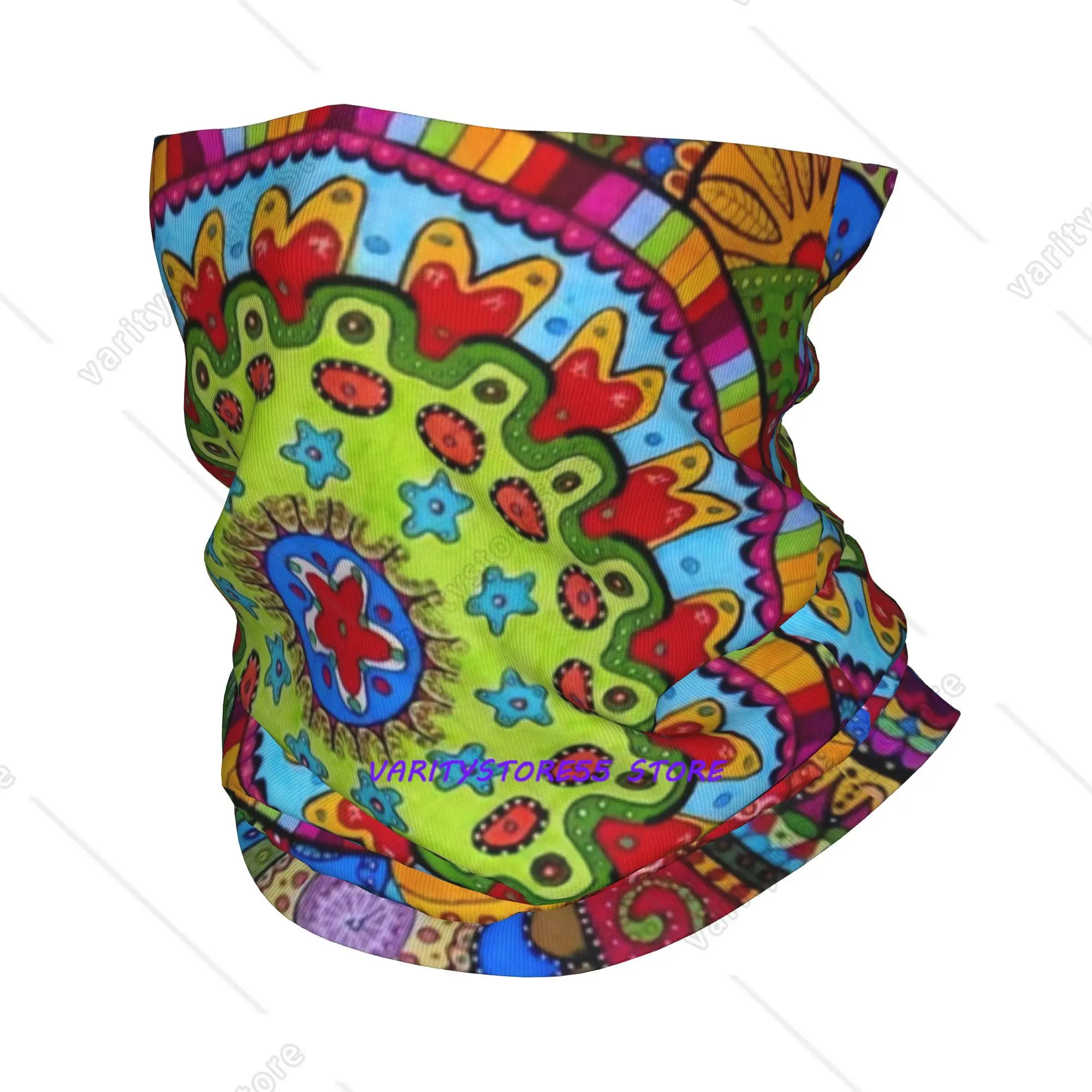 

Многофункциональный шарф-бандана в стиле психоделического хиппи, с принтом, теплый, для езды, унисекс, для взрослых, на все сезоны
