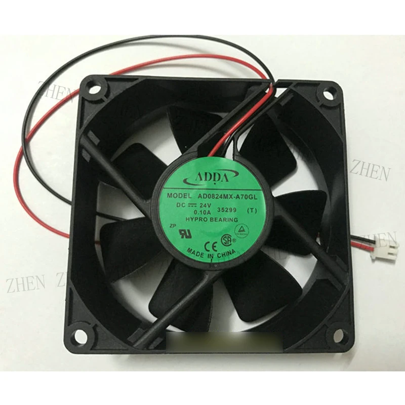 

S New for ADDA AD0824MX-A70GL DC24V 0.10A 2wire Cooling Fan#QW