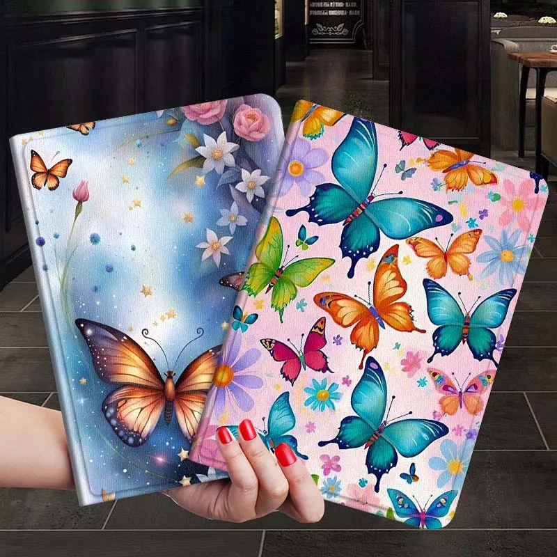 

Beautiful Flower Art Butterfly Gift For Xiaoxin Lenovo Tab P12 Extreme Legion Y900 Idea Pro GT 12.1 2025 Foldable Tablet Case
