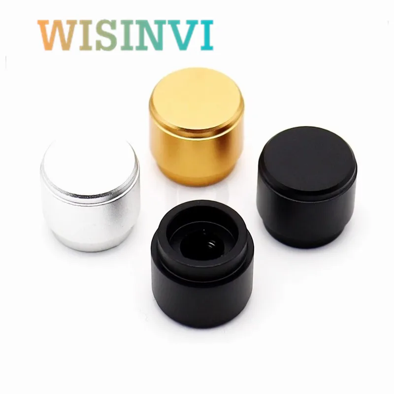 1PCS All Aluminum Sandblasting Knob Metal Solid Core Knob Diameter 15mm Height 13mm Potentiometer Encoder Knob Round Hole 6mm