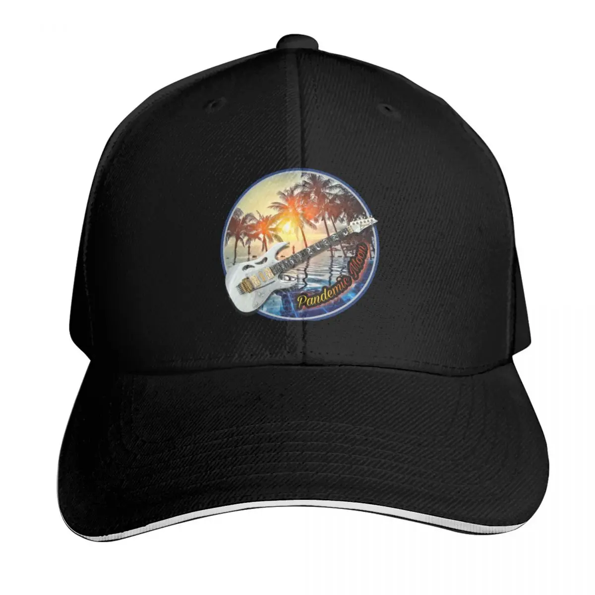 Pandemic Moon- Electric Sunset UNDERGLOW SERIES - Orange Glow Baseball Cap Men Women Casual Summer Sport Sun Cap