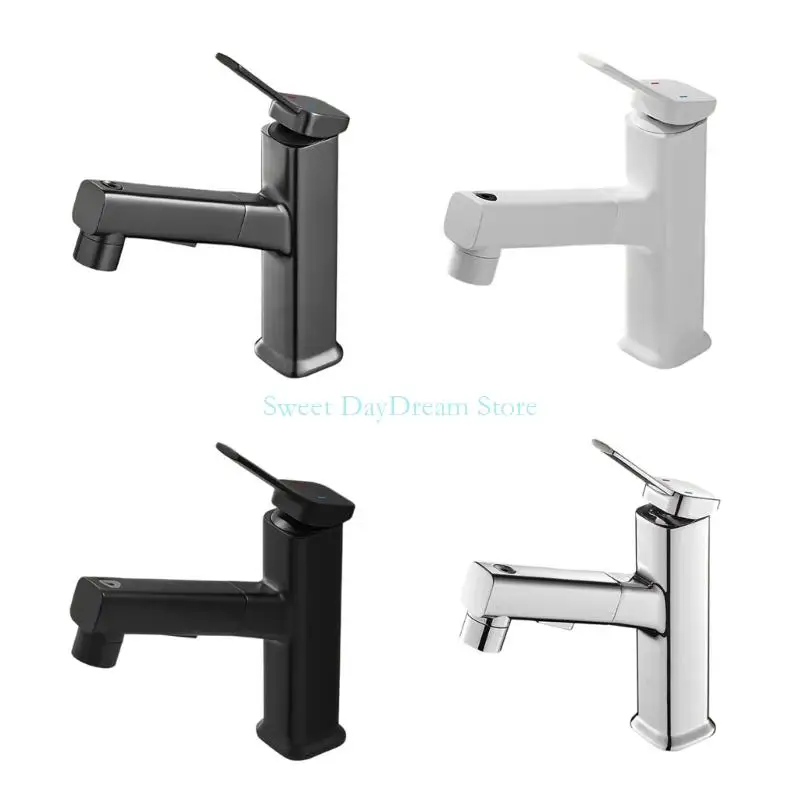 

Y88C Brass Basin Mixer Tap Single Hande Cave Cave Want Caucet с распылителями вытягивания