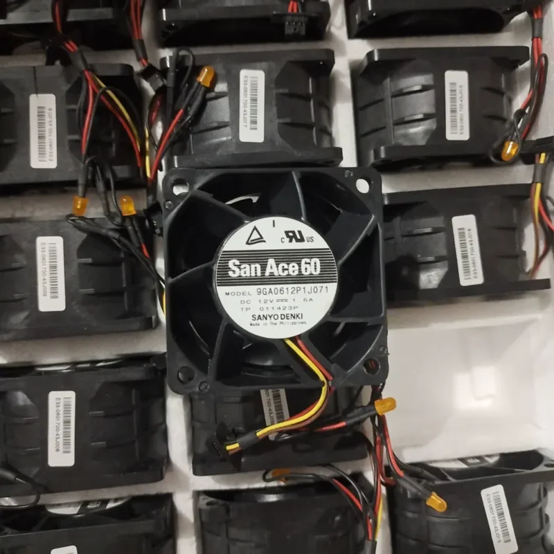 New Sanyo 9GA0612P1J071 for 12V 1.5A 6038 6CM Server Violent Booster Fan
