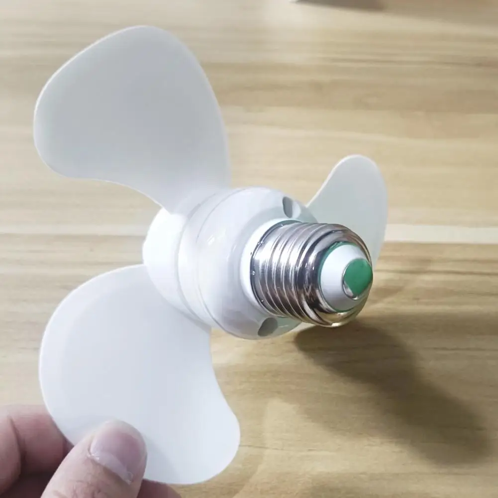 Mini-Ventilator 5W E27 Deckenventilator Geräuscharm Luftzirkulation Energiesparend Innenraum-Kühlventilator für Schlafzimmer Arbeitszimmer Kleine Räume