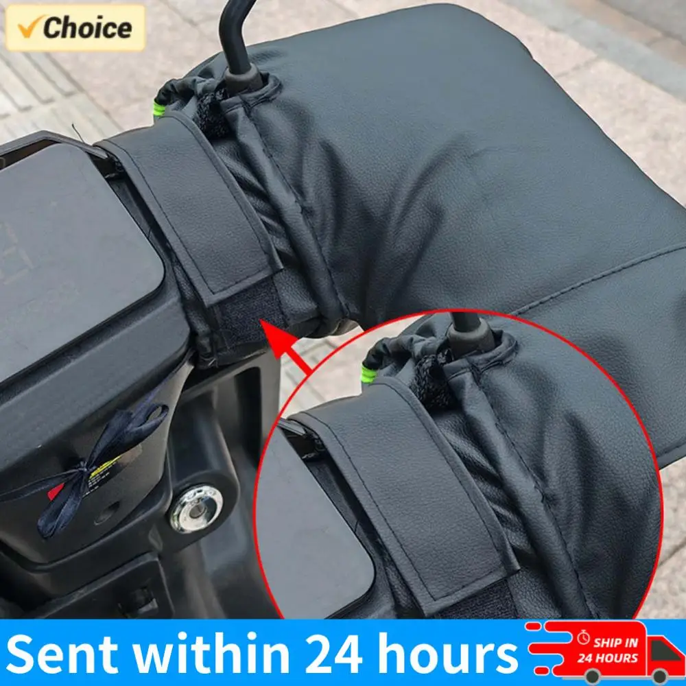 

Electric Heating Handlebar Gloves Windproof Motorbike Heated Handle Grip Gloves 3 Levels Setting USB Charging for Outdoor Riding