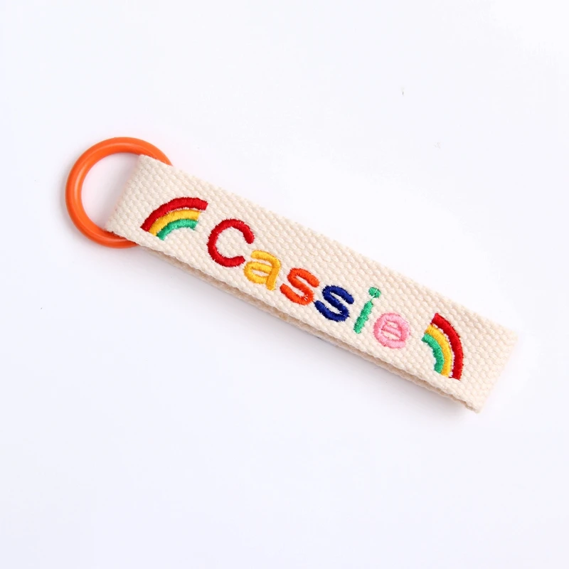 Custom Your Name Keychain Cartoon Kindergarten Keyrings Personalize Name tag for  Boys Girls Children School Bags Book Bag Gift