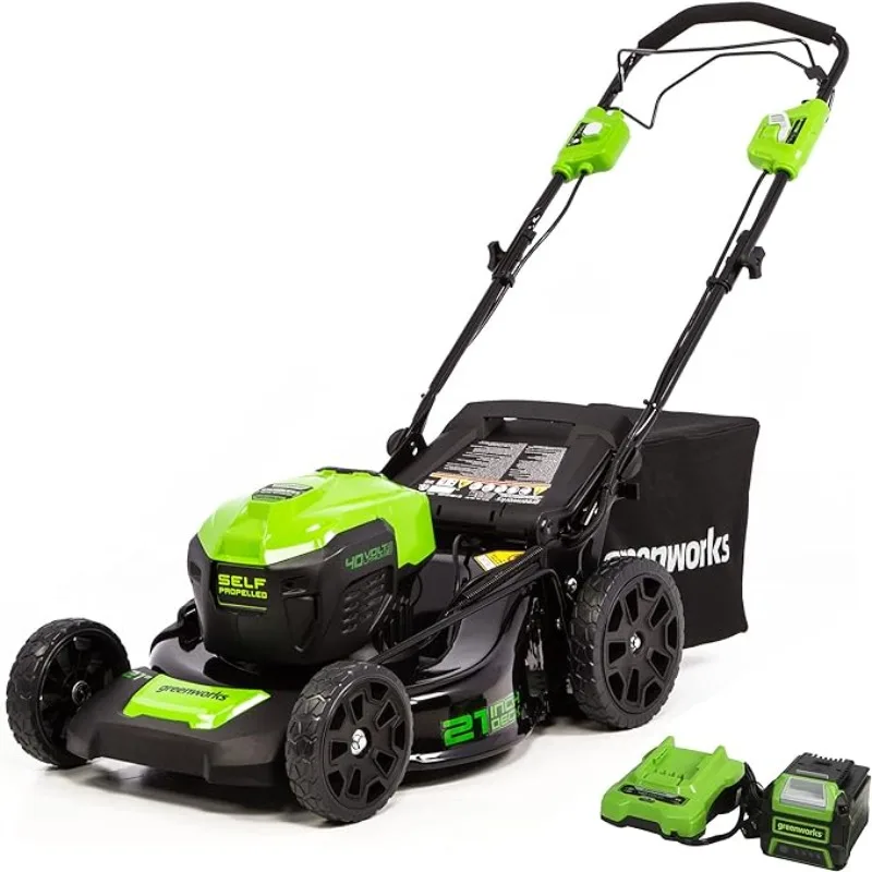 

Greenworks 40V 21" Brushless Cordless (Self-Propelled) Lawn Mower (75+ Compatible Tools), 5.0Ah