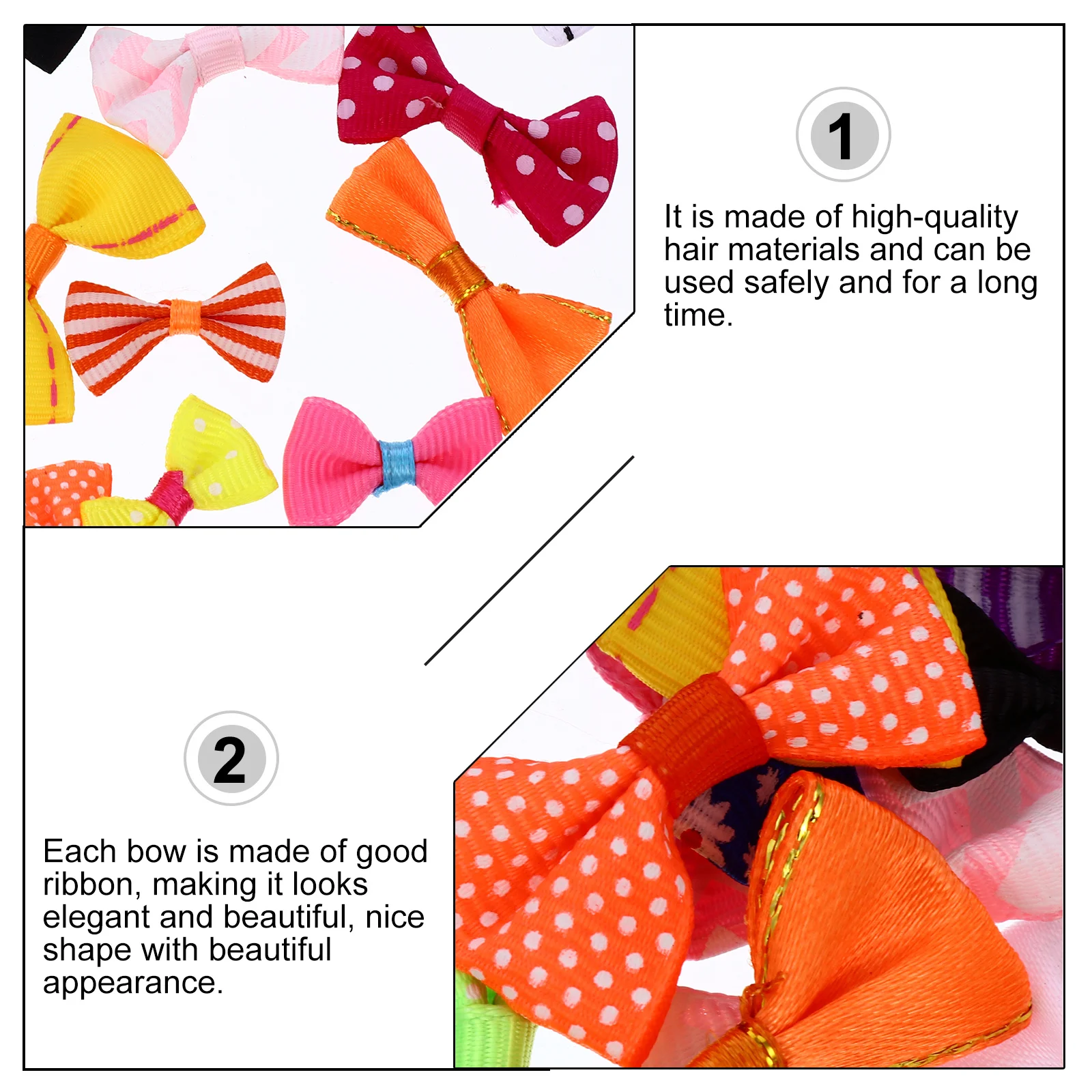 

100Pcs Mini Ribbon Bow Accessories Small Size Decorative Bows for DIY Craft Sewing Party Christmas Tree Garland Decoration